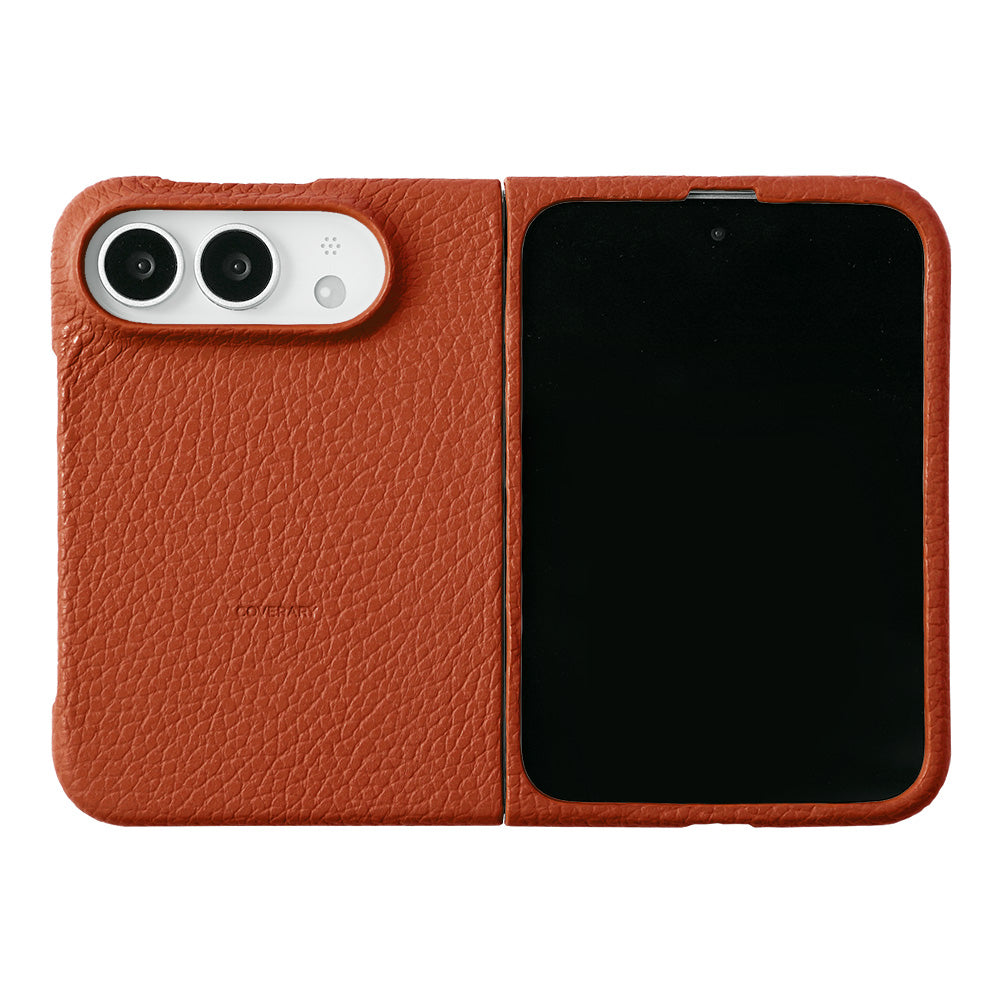 Genuine leather iPhone Duo case, MagSafe compatible, 32 colors, Italian shrink leather