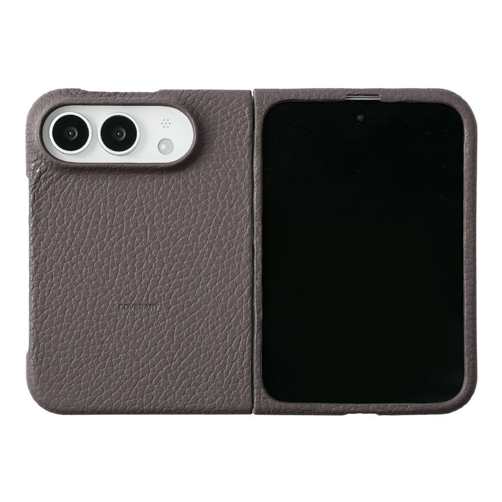 Genuine leather iPhone Duo case, MagSafe compatible, 32 colors, Italian shrink leather