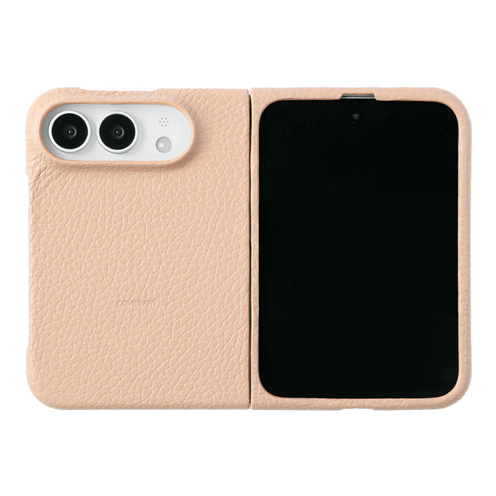 Genuine leather iPhone Duo case, MagSafe compatible, 32 colors, Italian shrink leather