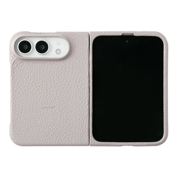Genuine leather iPhone Duo case, MagSafe compatible, 32 colors, Italian shrink leather