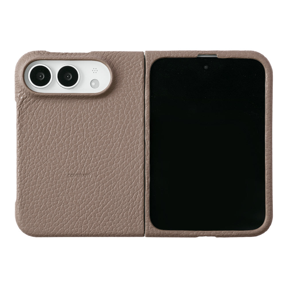 Genuine leather iPhone Duo case, MagSafe compatible, 32 colors, Italian shrink leather