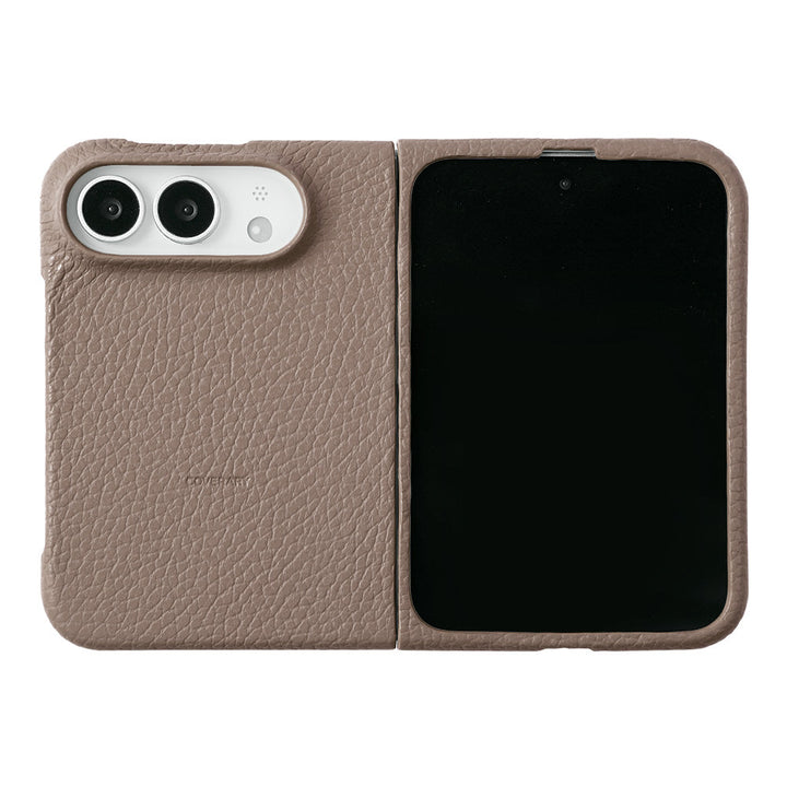 Genuine leather iPhone Duo case, MagSafe compatible, 32 colors, Italian shrink leather