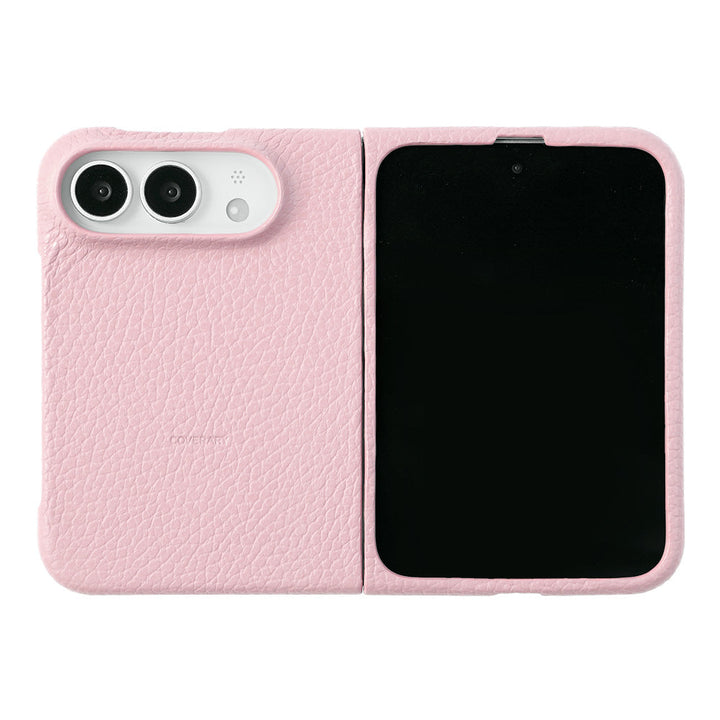 Genuine leather iPhone Duo case, MagSafe compatible, 32 colors, Italian shrink leather
