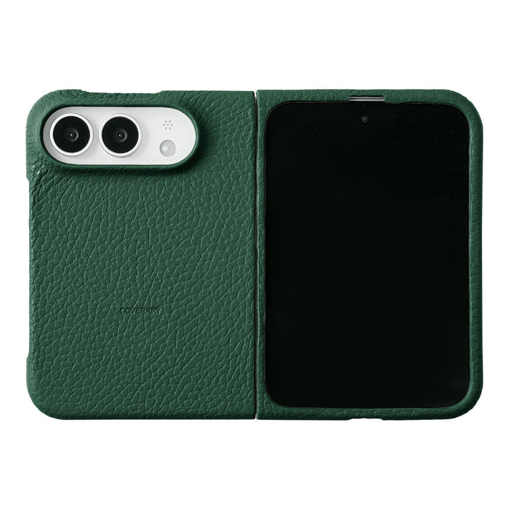 Genuine leather iPhone Duo case, MagSafe compatible, 32 colors, Italian shrink leather