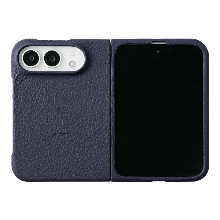 Genuine leather iPhone Duo case, MagSafe compatible, 32 colors, Italian shrink leather