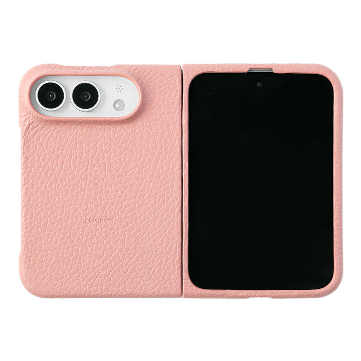 Genuine leather iPhone Duo case, MagSafe compatible, 32 colors, Italian shrink leather
