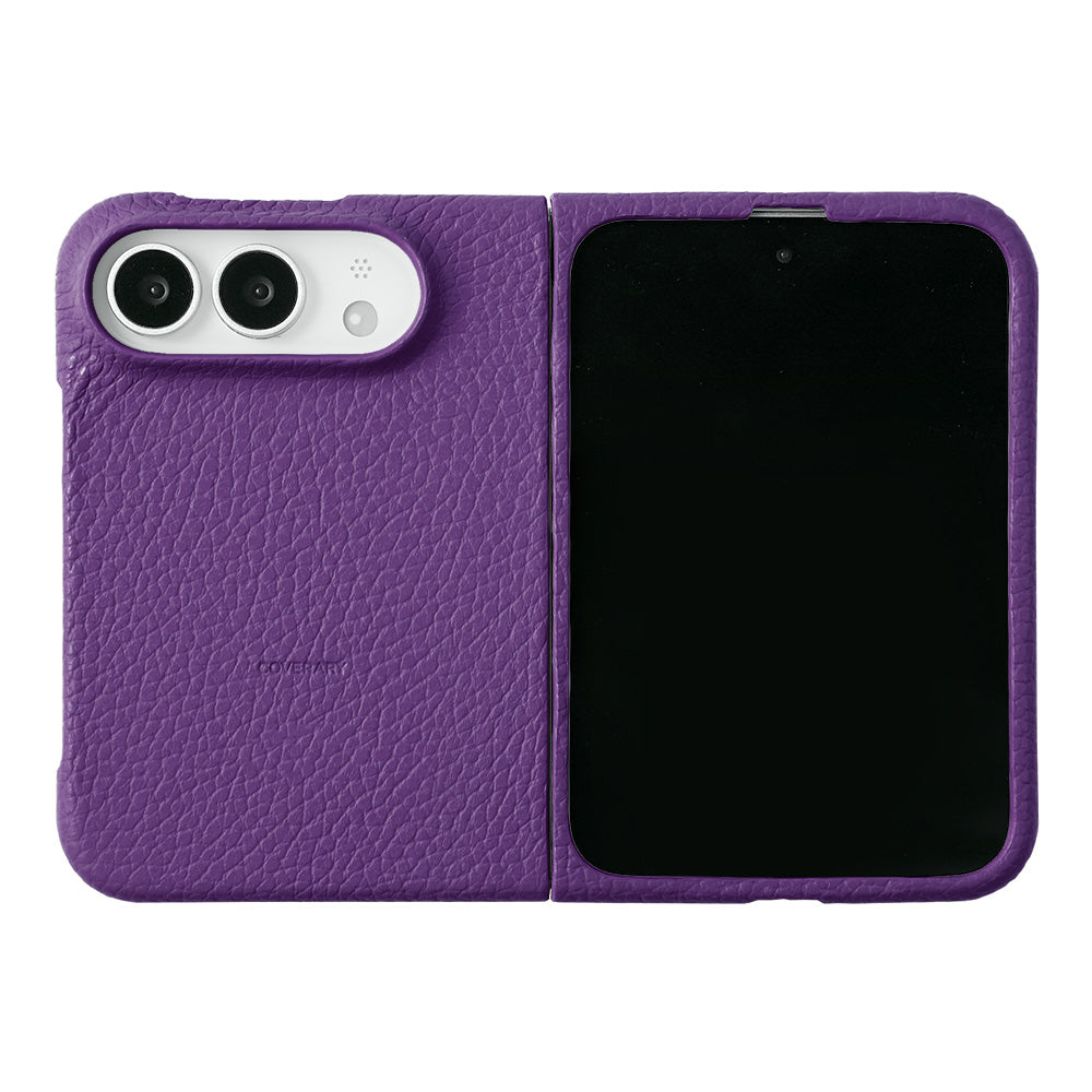 Genuine leather iPhone Duo case, MagSafe compatible, 32 colors, Italian shrink leather