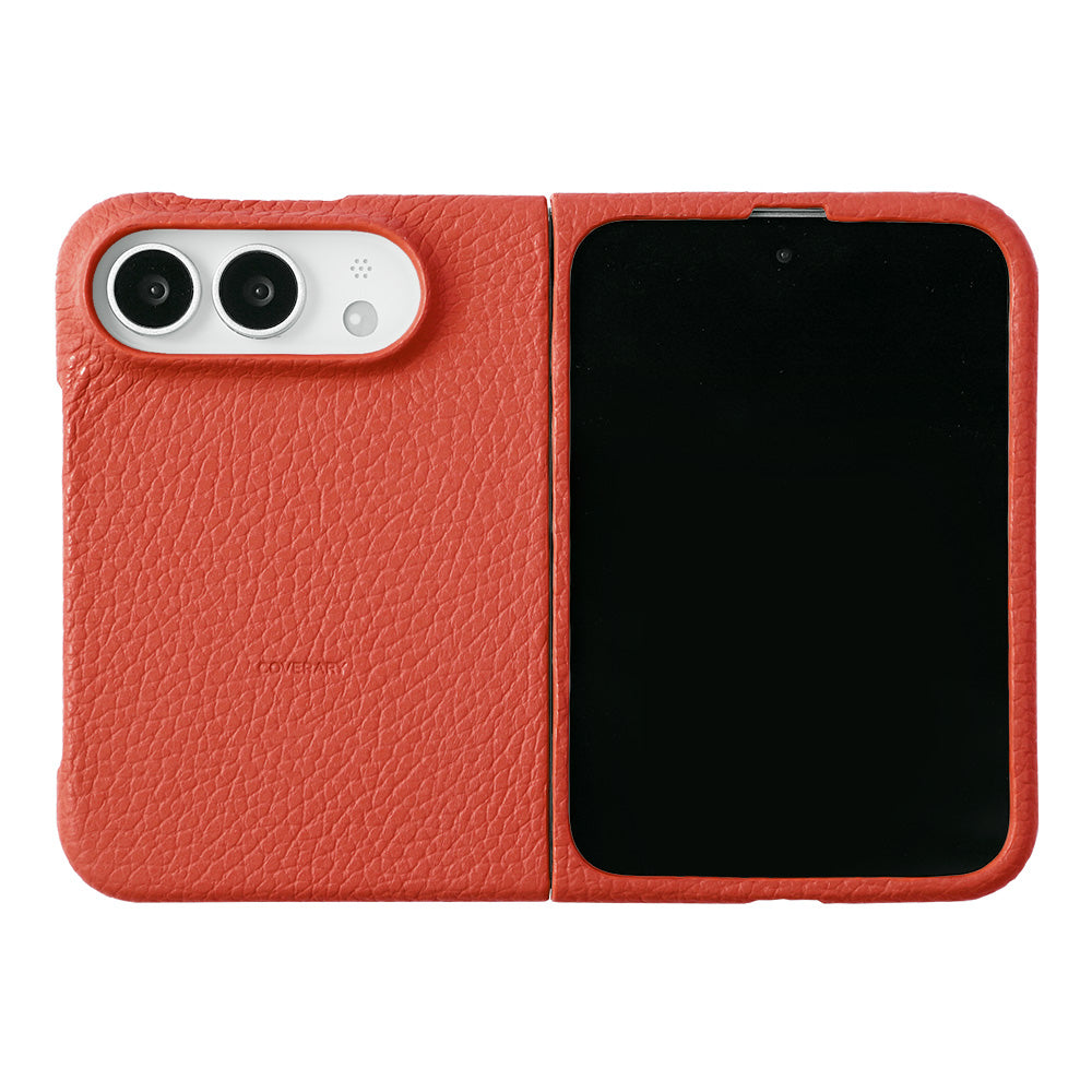 Genuine leather iPhone Duo case, MagSafe compatible, 32 colors, Italian shrink leather