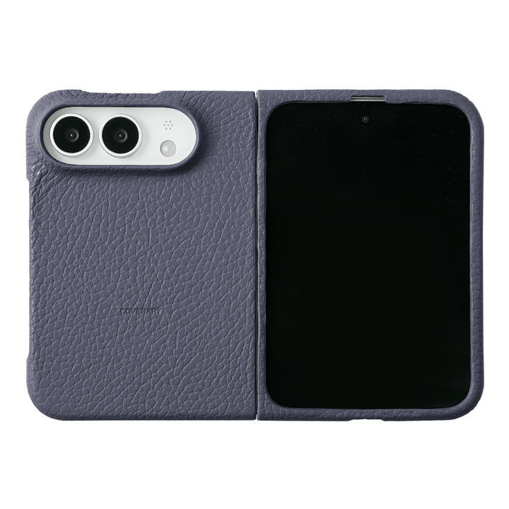 Genuine leather iPhone Duo case, MagSafe compatible, 32 colors, Italian shrink leather