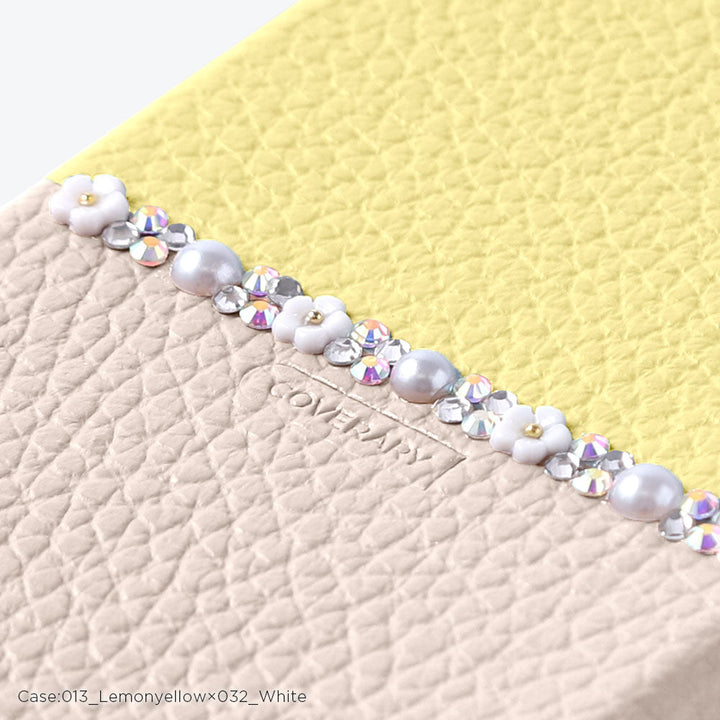 Cuir véritable 32 couleurs cuir italien grainé bicolore au choix ligne fleur avec sangle d'épaule coque arrière série Xperia