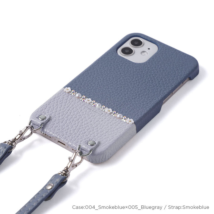 Cuir véritable 32 couleurs cuir italien grainé bicolore au choix ligne fleur avec sangle d'épaule coque arrière série Google Pixel