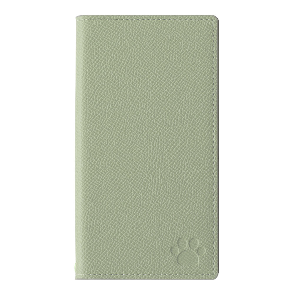 ヴィーガンレザー ネコ型ポケット バイカラー スタンド機能 手帳型ケース AQUOSシリーズ