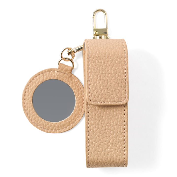 Vegan leather embossed lip case