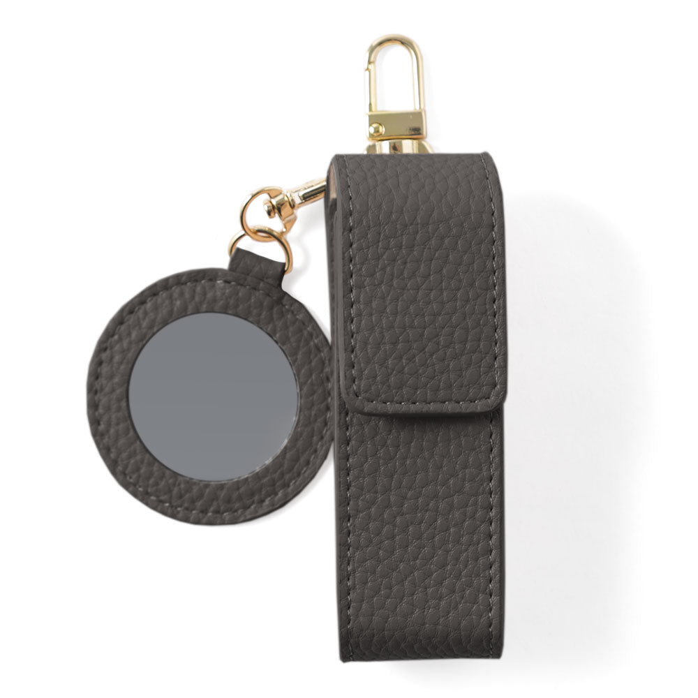 Vegan leather embossed lip case