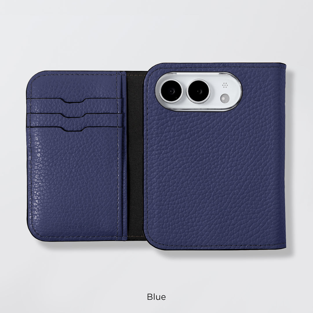 Étui en cuir véritable pour iPhone Duo, compatible MagSafe, 32 couleurs, cuir italien grainé