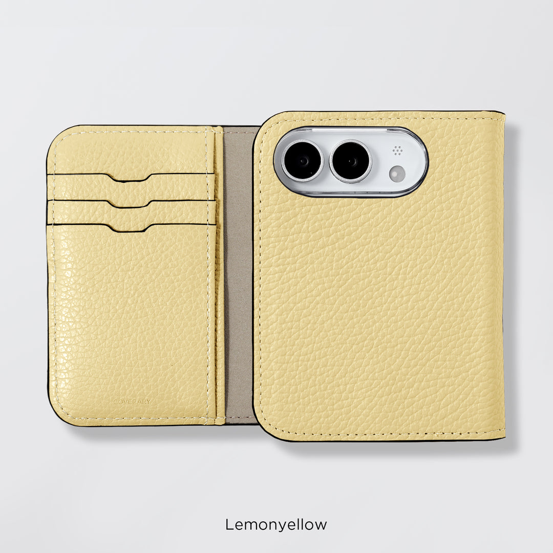 Étui en cuir véritable pour iPhone Duo, compatible MagSafe, 32 couleurs, cuir italien grainé