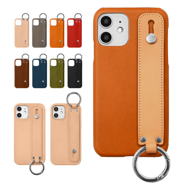 Self-designed hand belt back case genuine leather Tochigi leather