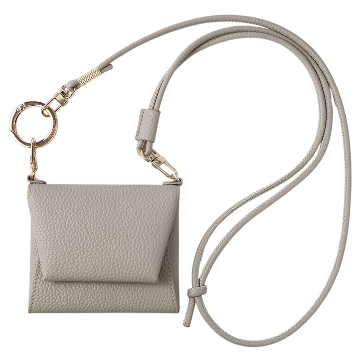 Vegan leather textured round cord shoulder strap multi-case