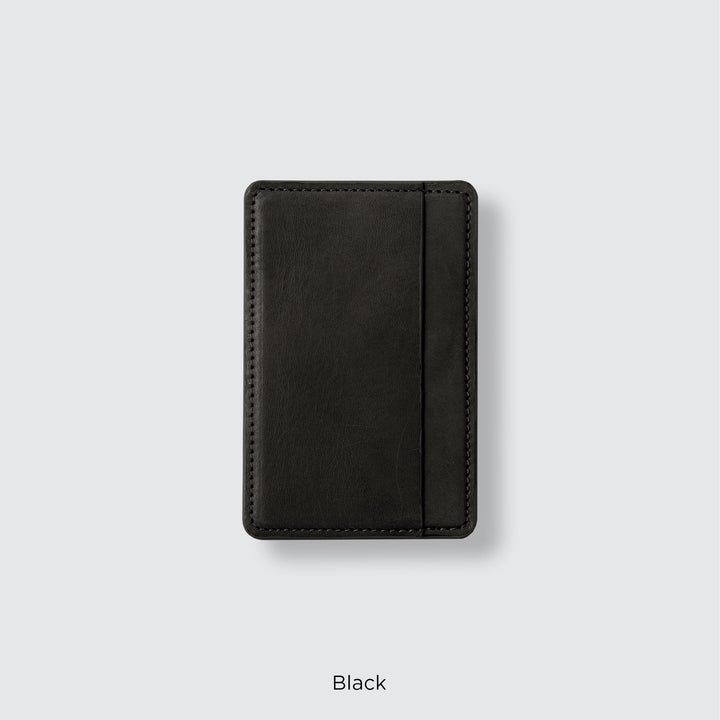 MagSafe-compatible genuine leather card pocket, Mostro Japan leather