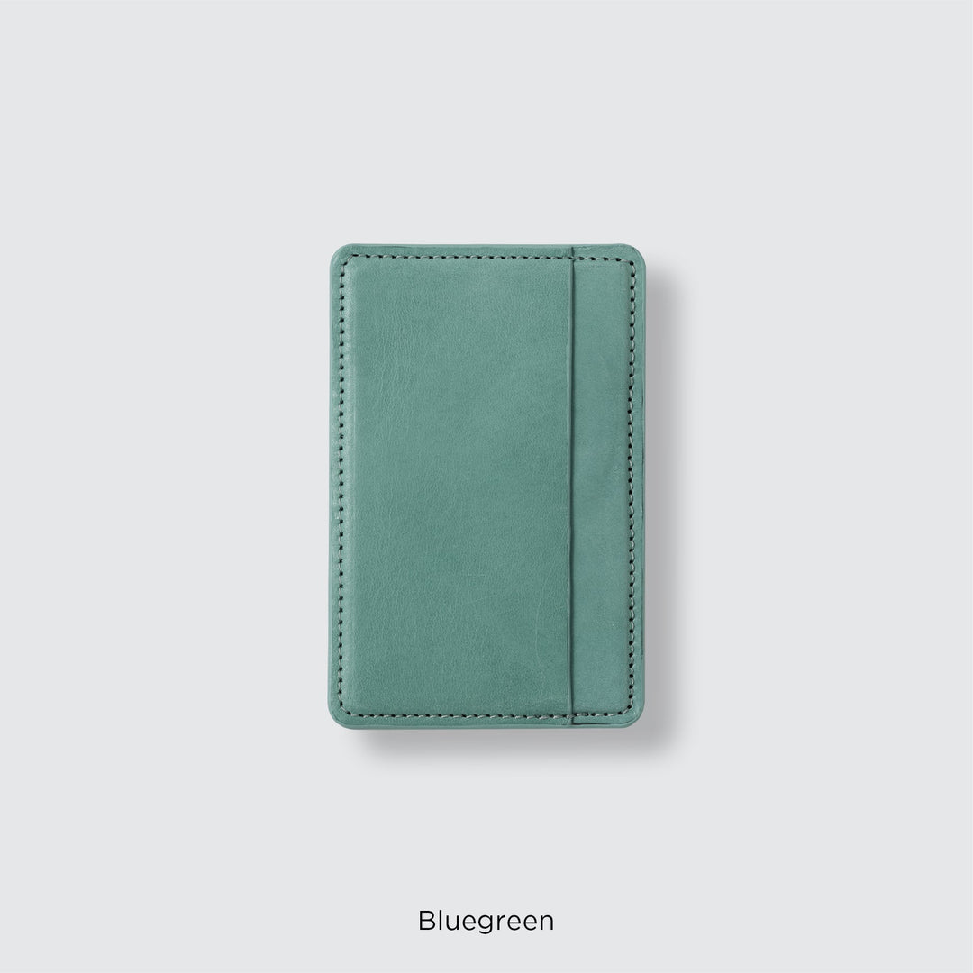 MagSafe-compatible genuine leather card pocket, Mostro Japan leather
