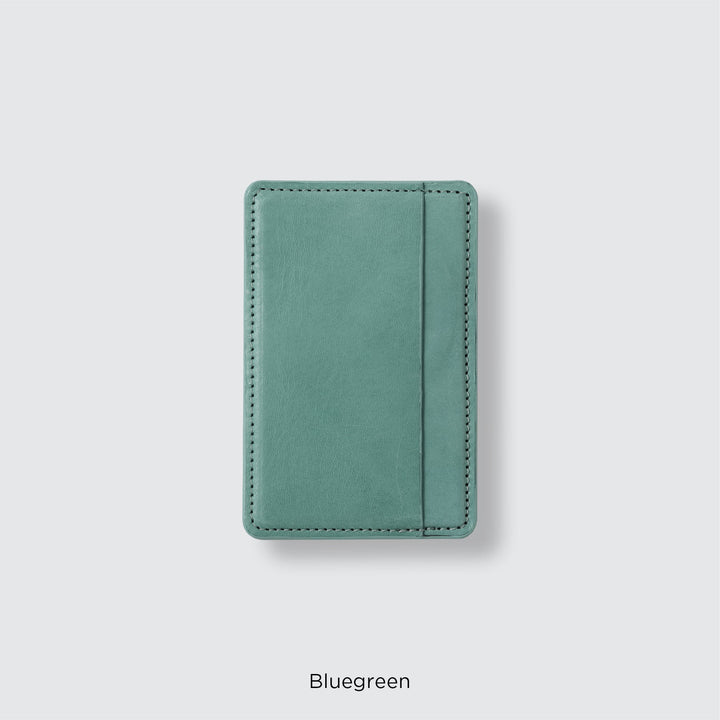 MagSafe-compatible genuine leather card pocket, Mostro Japan leather