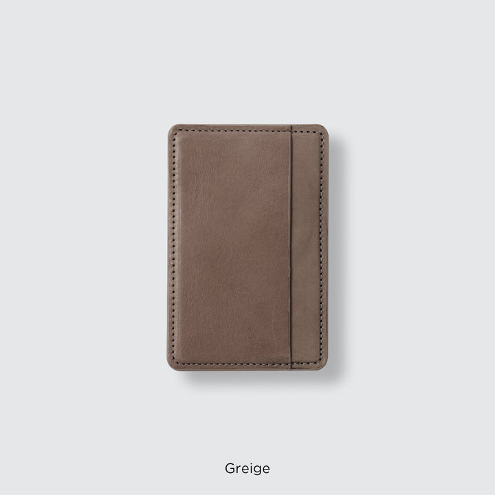 MagSafe-compatible genuine leather card pocket, Mostro Japan leather