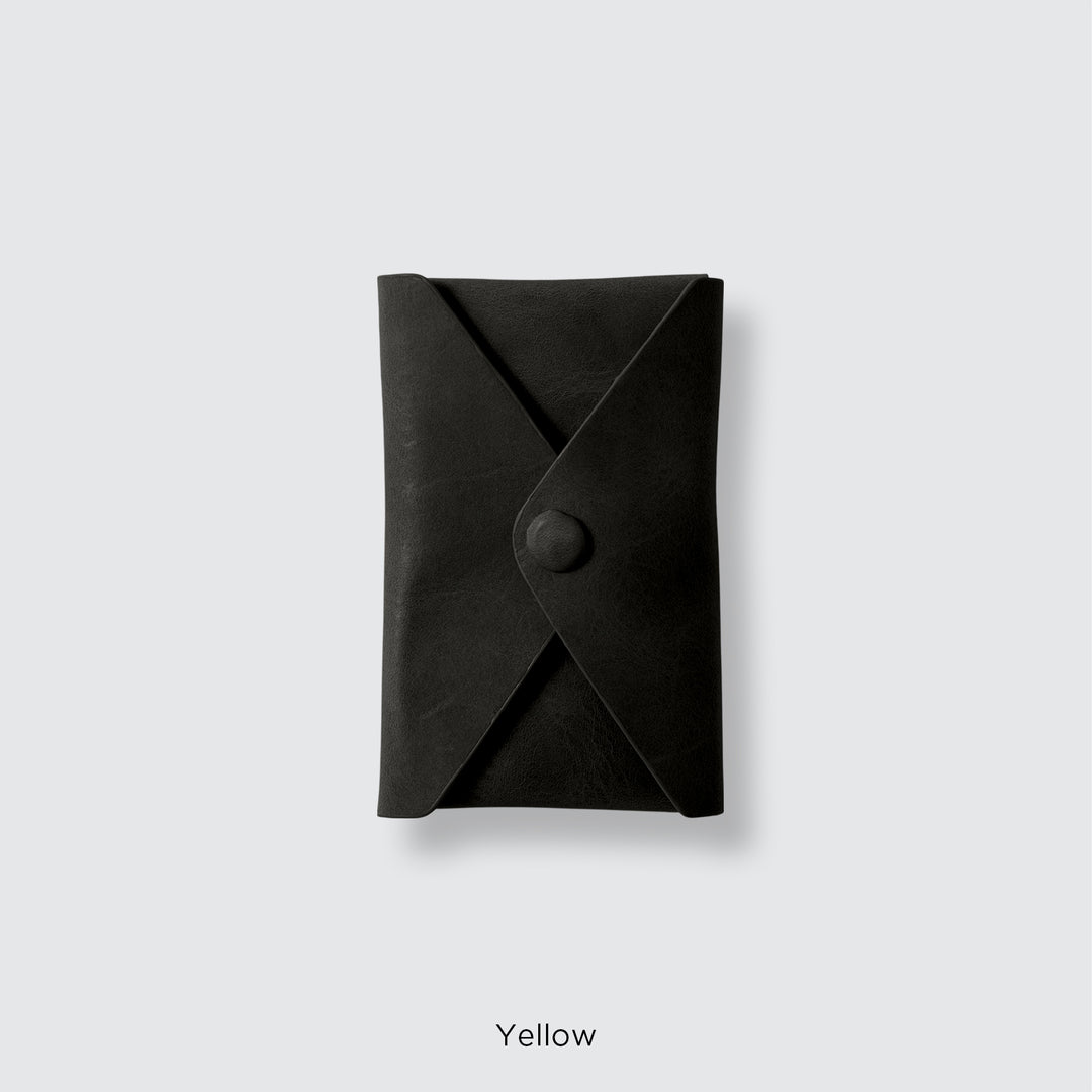 MagSafe-compatible genuine leather card pocket, Mostro Japan leather