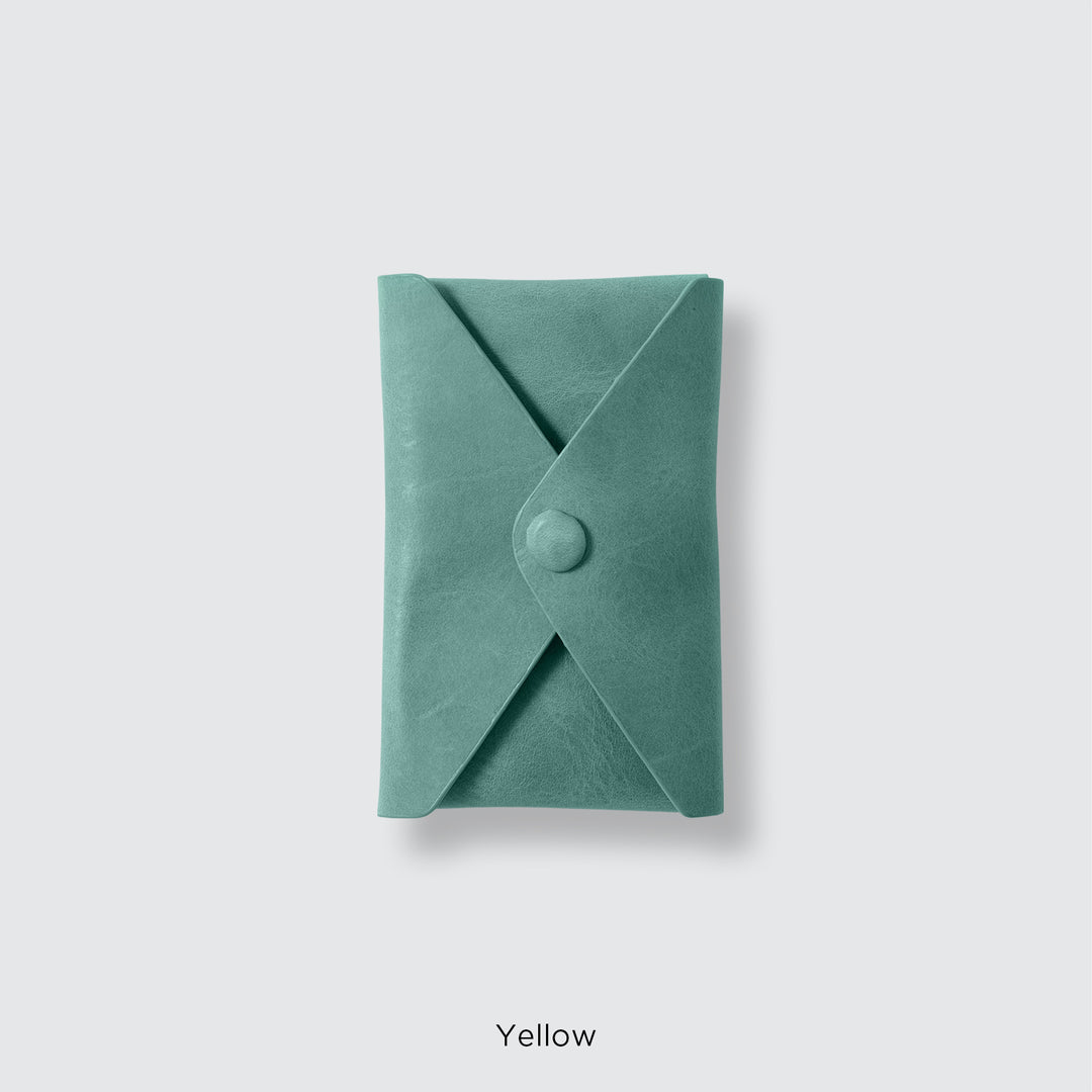 MagSafe-compatible genuine leather card pocket, Mostro Japan leather