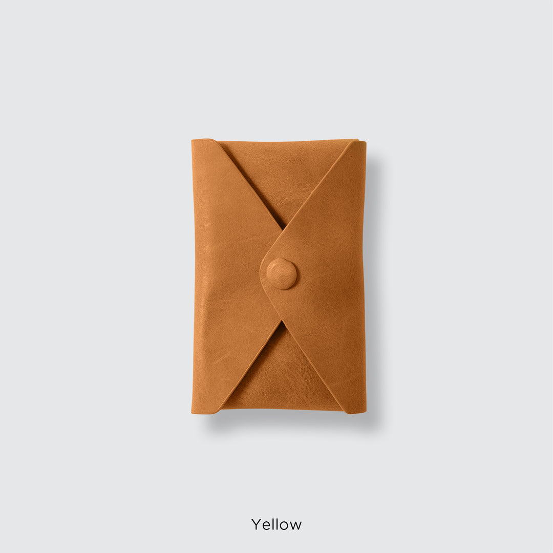 MagSafe-compatible genuine leather card pocket, Mostro Japan leather