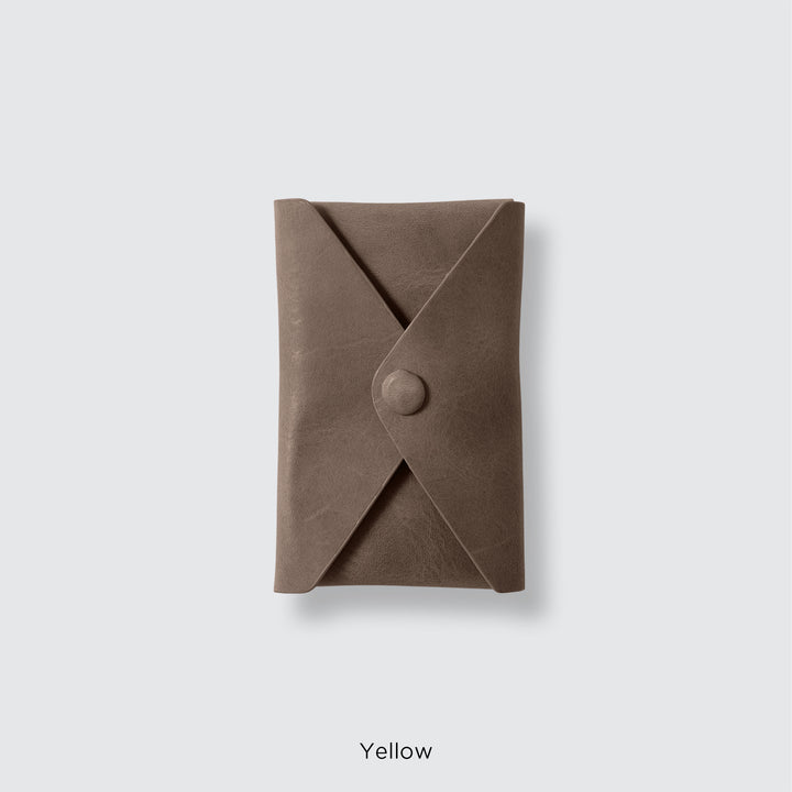 MagSafe-compatible genuine leather card pocket, Mostro Japan leather