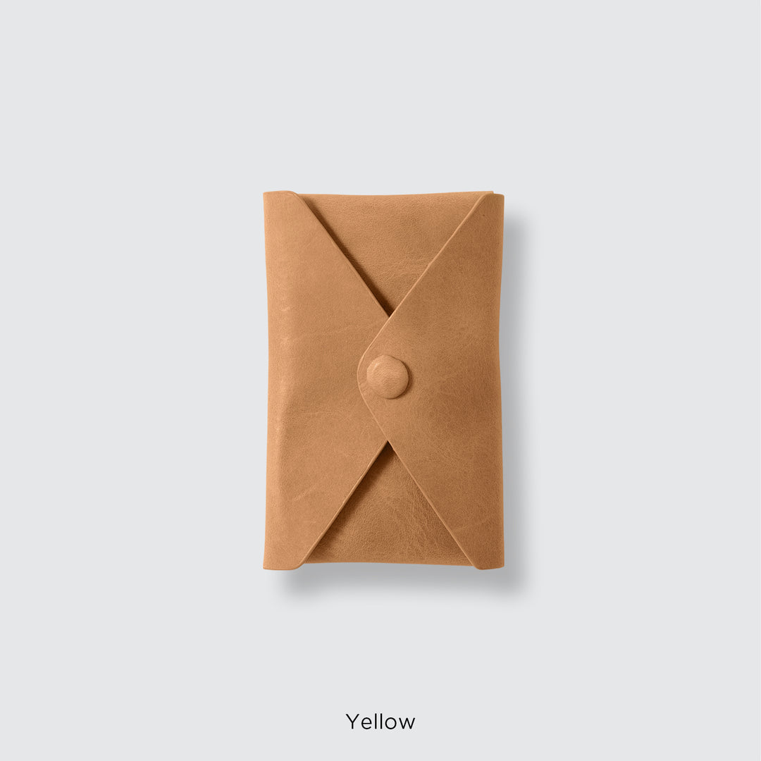 MagSafe-compatible genuine leather card pocket, Mostro Japan leather