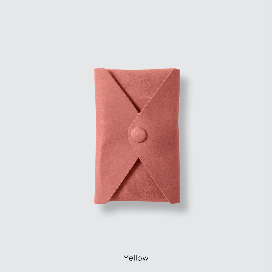 MagSafe-compatible genuine leather card pocket, Mostro Japan leather