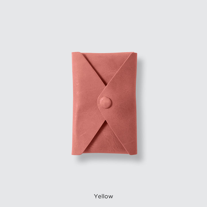 MagSafe-compatible genuine leather card pocket, Mostro Japan leather