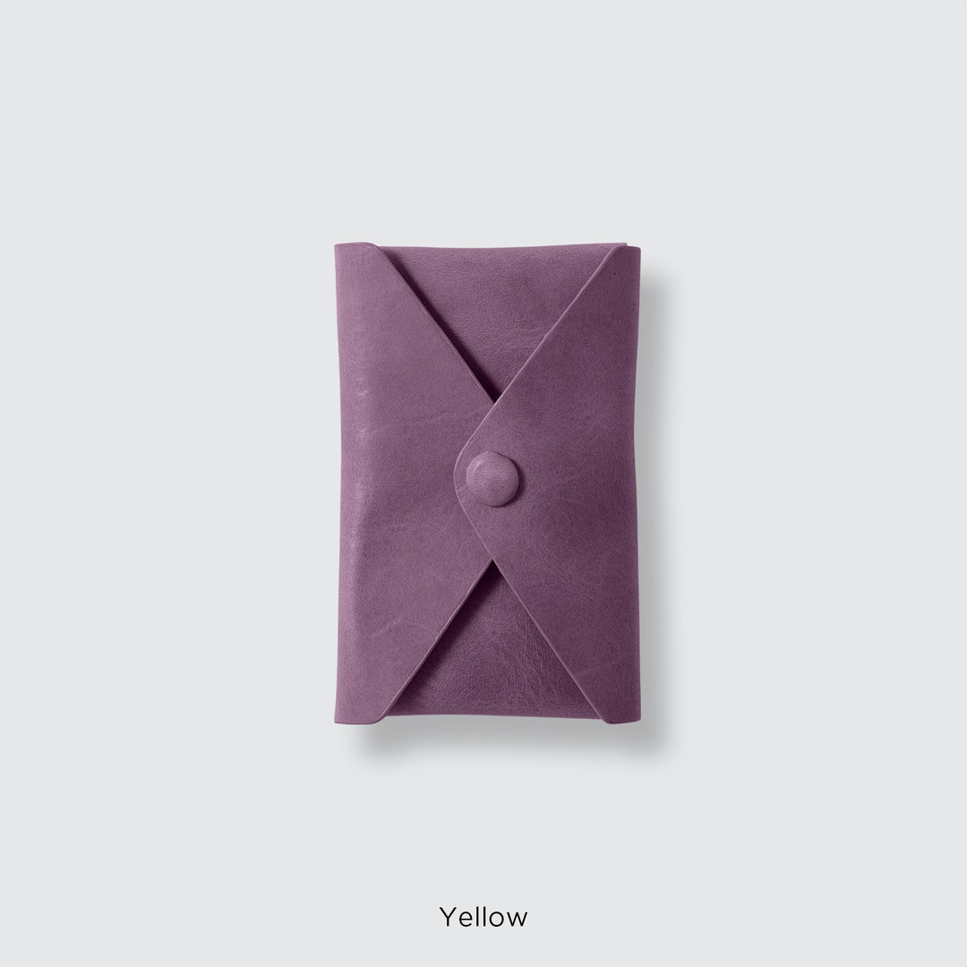 MagSafe-compatible genuine leather card pocket, Mostro Japan leather
