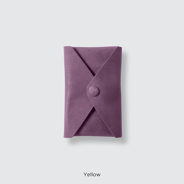 MagSafe-compatible genuine leather card pocket, Mostro Japan leather