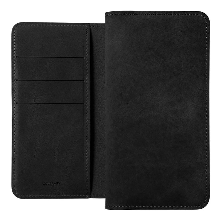 Étui portefeuille en cuir véritable en cuir japonais Mostro avec rangement pour cartes