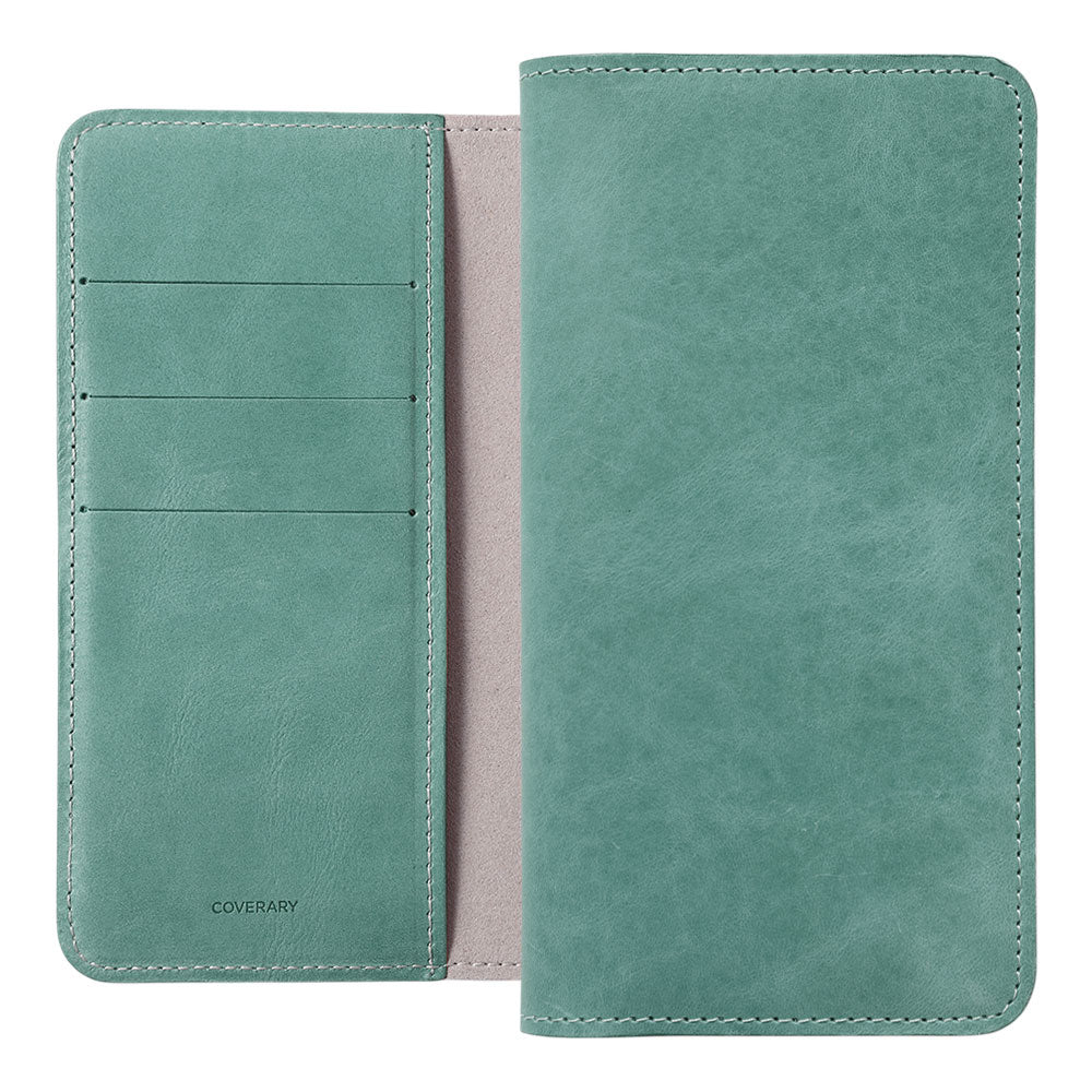 Étui portefeuille en cuir véritable en cuir japonais Mostro avec rangement pour cartes