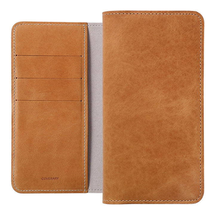 Genuine leather Japan leather Mostro card storage notebook-style case AQUOS series
