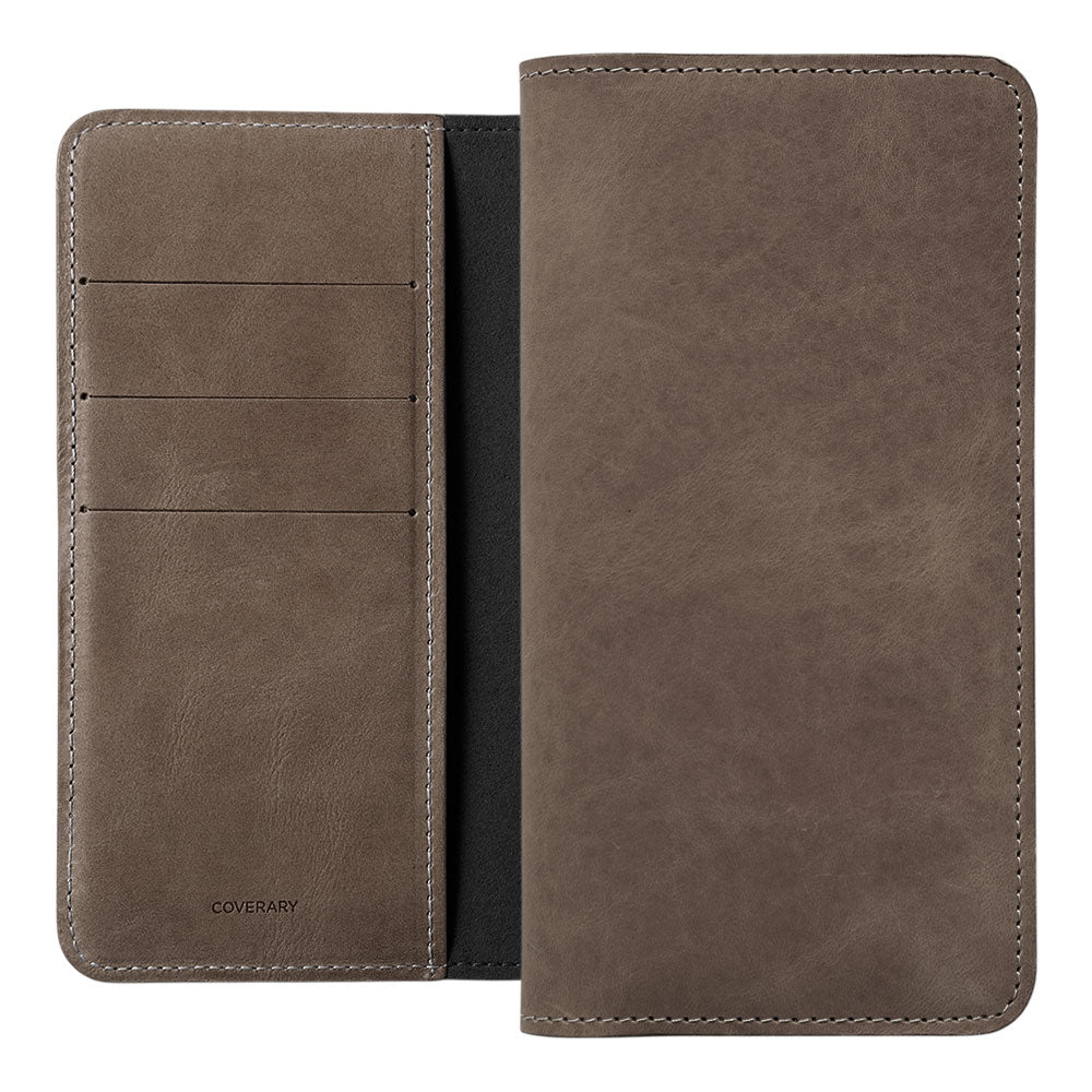 Étui portefeuille en cuir véritable en cuir japonais Mostro avec rangement pour cartes