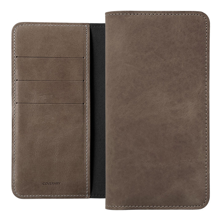 Étui portefeuille en cuir véritable en cuir japonais Mostro avec rangement pour cartes