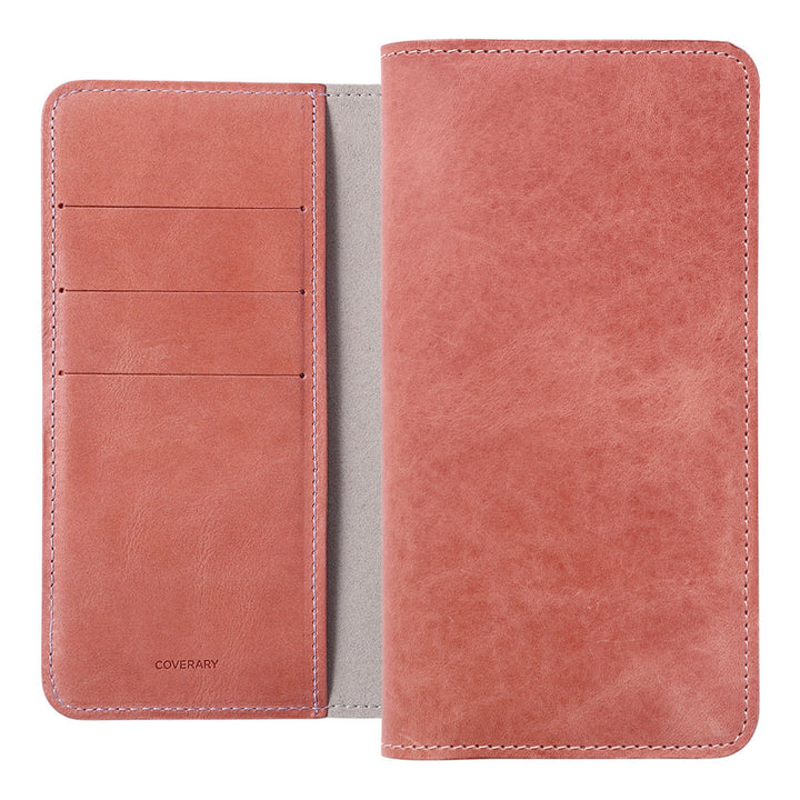 Étui portefeuille en cuir véritable en cuir japonais Mostro avec rangement pour cartes