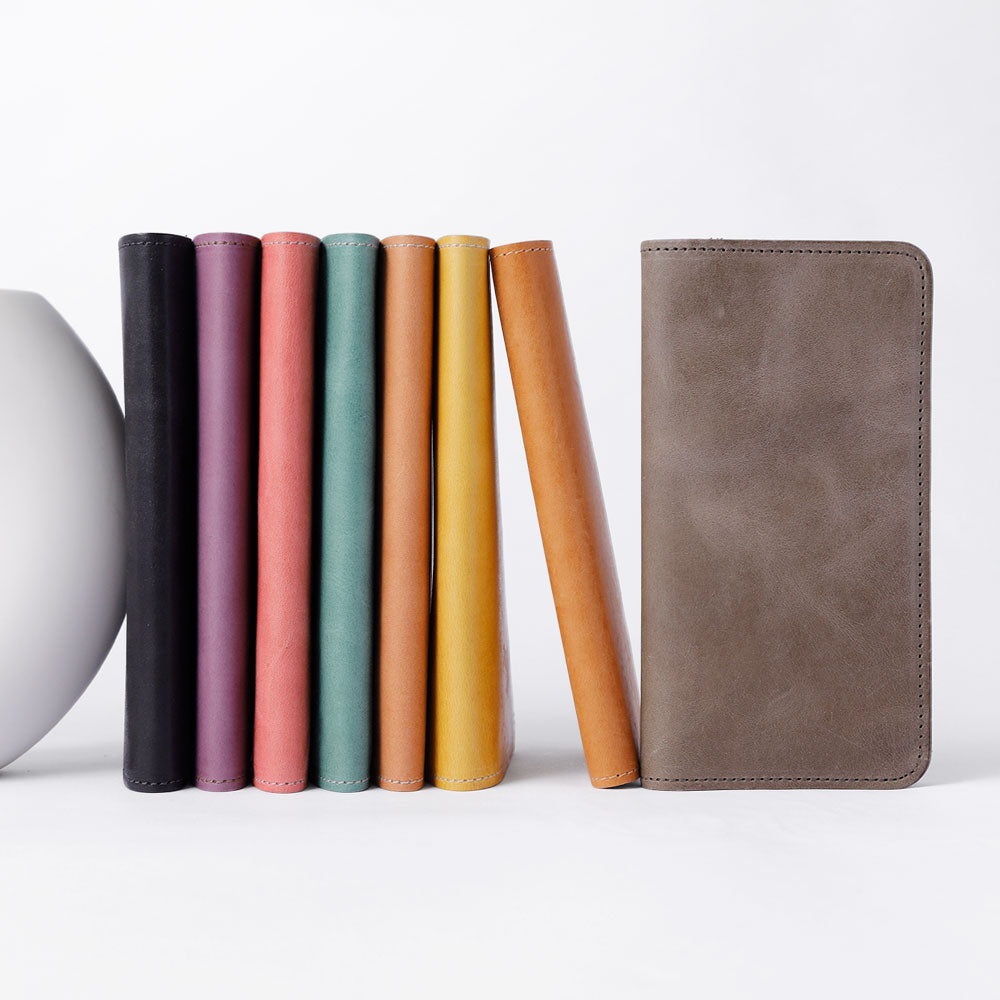 Genuine leather Japan leather Mostro card storage notebook-style case AQUOS series