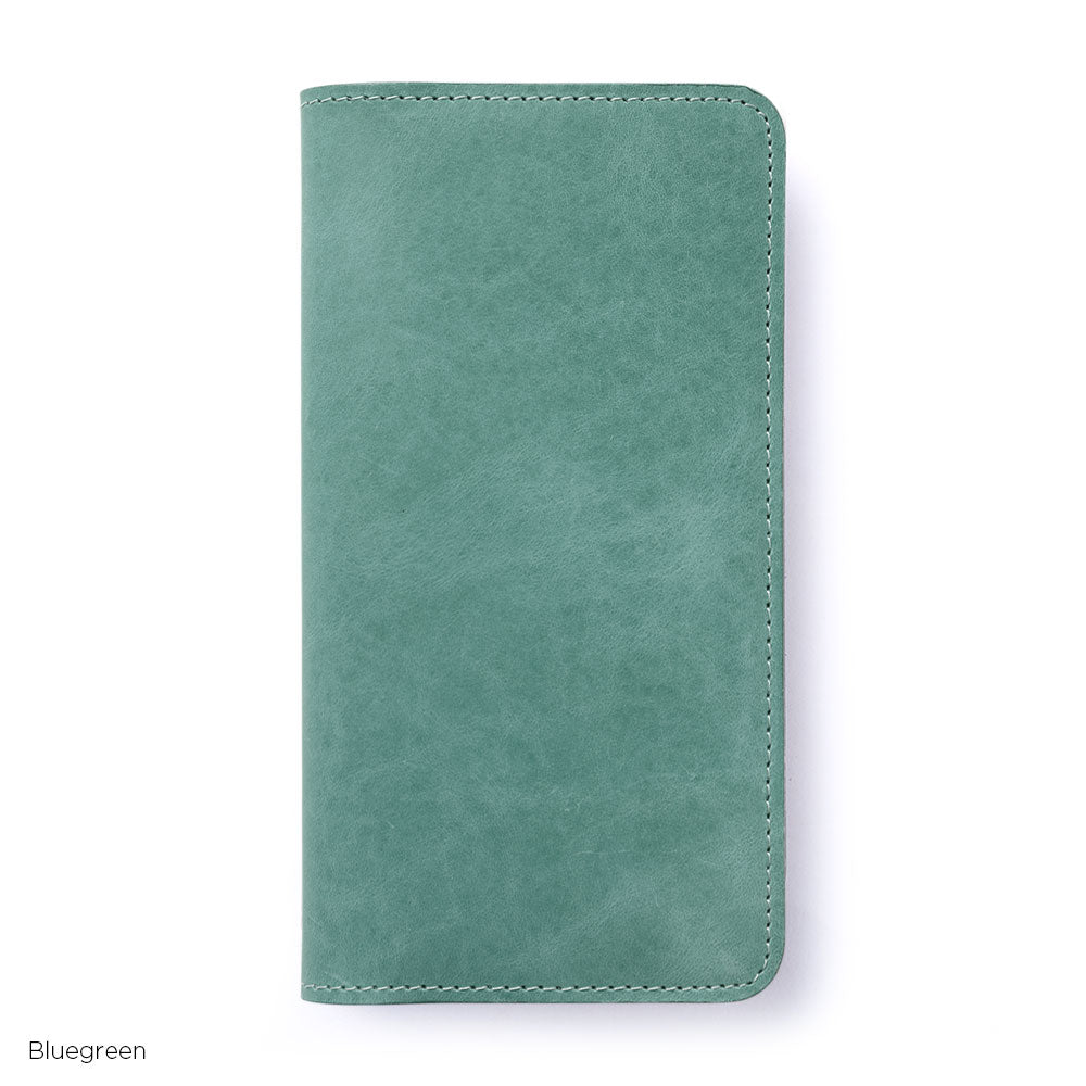 Étui portefeuille en cuir véritable en cuir japonais Mostro avec rangement pour cartes