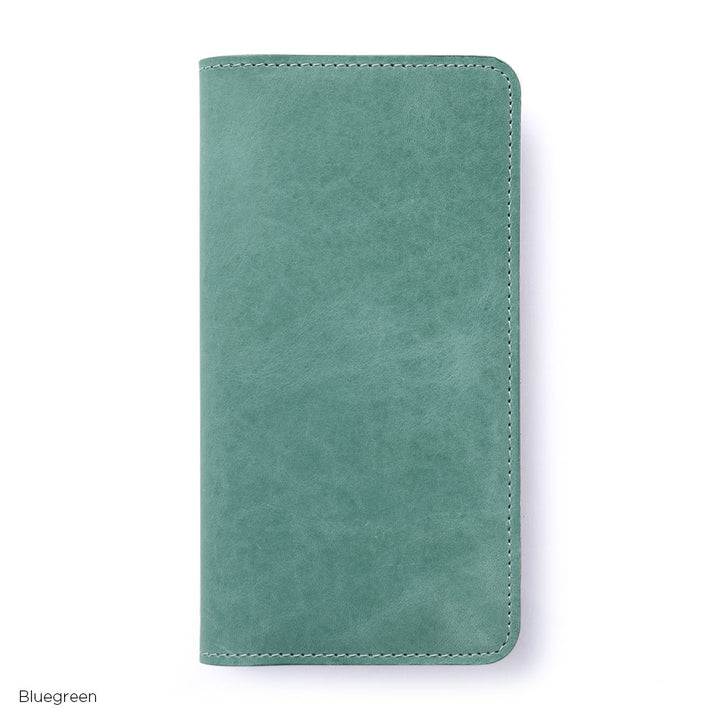 Étui portefeuille en cuir véritable en cuir japonais Mostro avec rangement pour cartes
