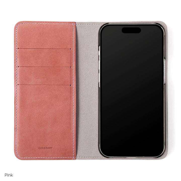 Étui portefeuille en cuir véritable en cuir japonais Mostro avec rangement pour cartes