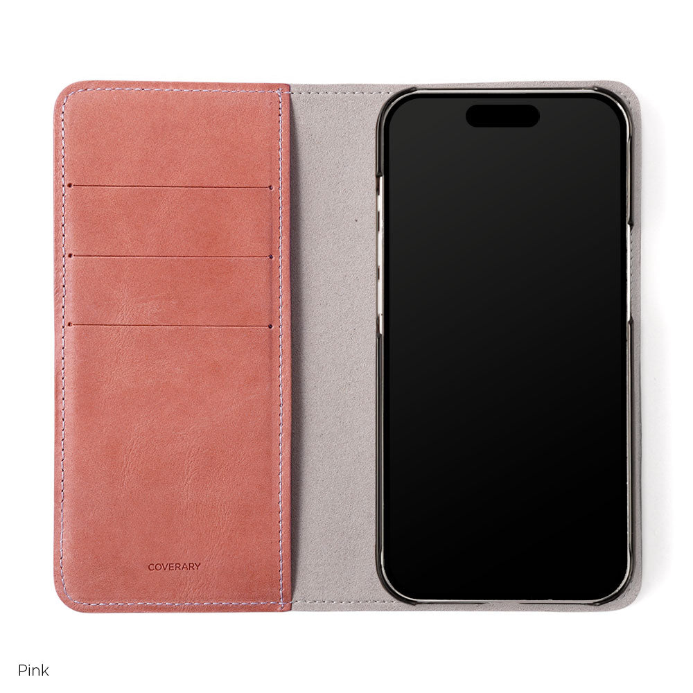 Genuine leather Japan leather Mostro card storage notebook-style case AQUOS series