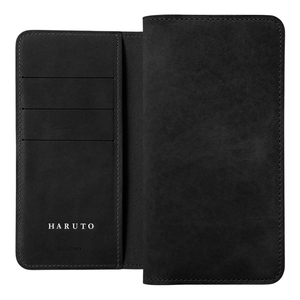 Genuine Leather Japan Leather Mostro Card Storage Personalized Engraving (Color Foil Stamping) Notebook-style Case Xperia Series