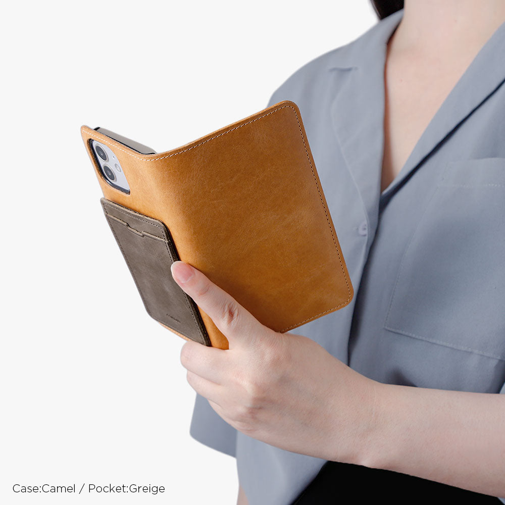 Genuine Leather Japan Leather Mostro Selectable Back Pocket Card Storage Notebook Case Google Pixel Series