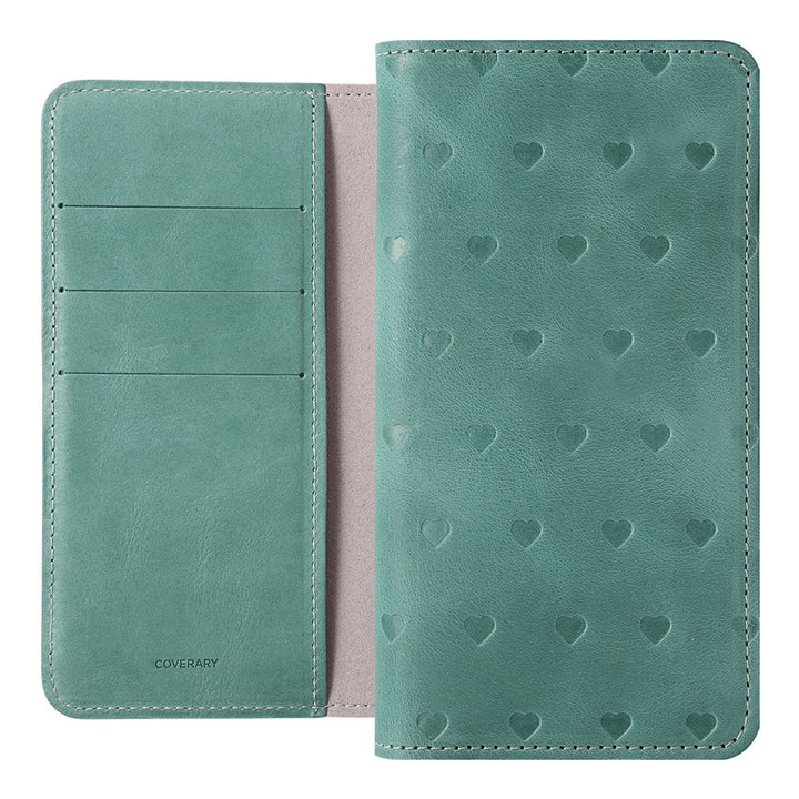Genuine Leather Japan Leather Mostro Card Storage All-Over Embossed Pattern Notebook-Style Case