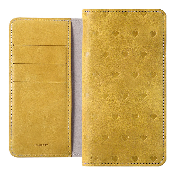 Genuine Leather Japan Leather Mostro Card Storage All-Over Embossed Pattern Notebook-Style Case